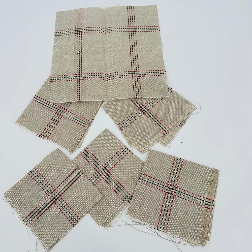 6 Zweigart Shenandoah Cross Stitch Fabric 28 ct Shenandoah 11"x11" napkin/pillow